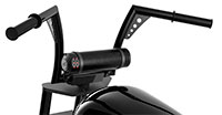 MTX MUDHSB-B Bluetooth Soundbar Mounted on Motorcycle