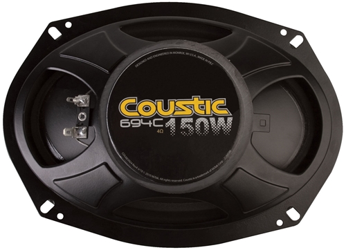 Picture of Coustic 694C 6 inch x 9 inch 4-Way 50W RMS 4 Ohm Coaxial Speaker Pair