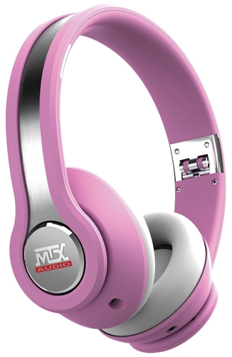 MTX iX1 PINK On Ear Headphones - Pink/Grey