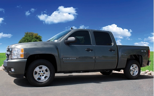 Picture of Chevrolet Silverado Crew Cab Loaded 10 inch 200W RMS 4 Ohm Vehicle Specific Custom Subwoofer Enclosure 