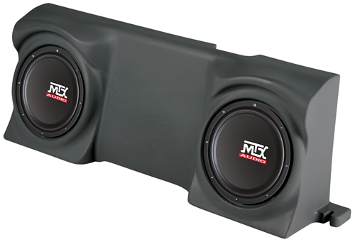 Picture of Ford F-150 Regular Cab Amplified Dual 12 inch 200W RMS Vehicle Specific Custom Subwoofer Enclosure 