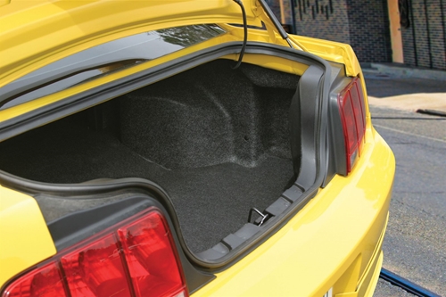 Picture of Ford Mustang Amplified 12 inch 200W RMS Vehicle Specific Custom Subwoofer Enclosure 