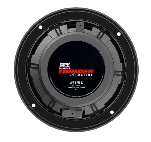 WET65-C All-Weather Marine Grade 6.5" Coaxial Speaker Back