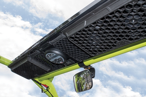 MUDSYS41 Overhead Bluetooth UTV Sound Bar Installed on Can-Am