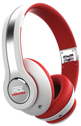 Picture of StreetAudio iX1 WHITE On Ear Headphones - White/Red